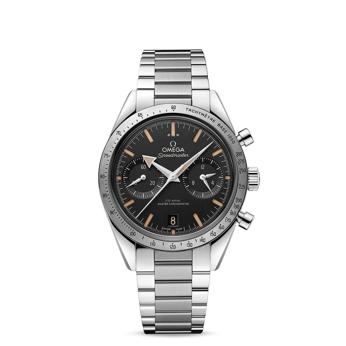 Đồng Hồ Omega Speedmaster '57 Co‑Axial Master Chronometer Chronograph 40.5 mm Nam Đen Xám