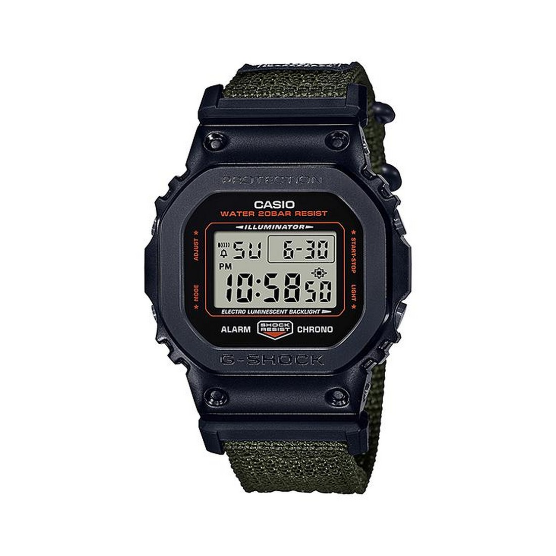 Đồng Hồ Casio Gm-5600Ey-1 Nam Đen Xanh Rêu