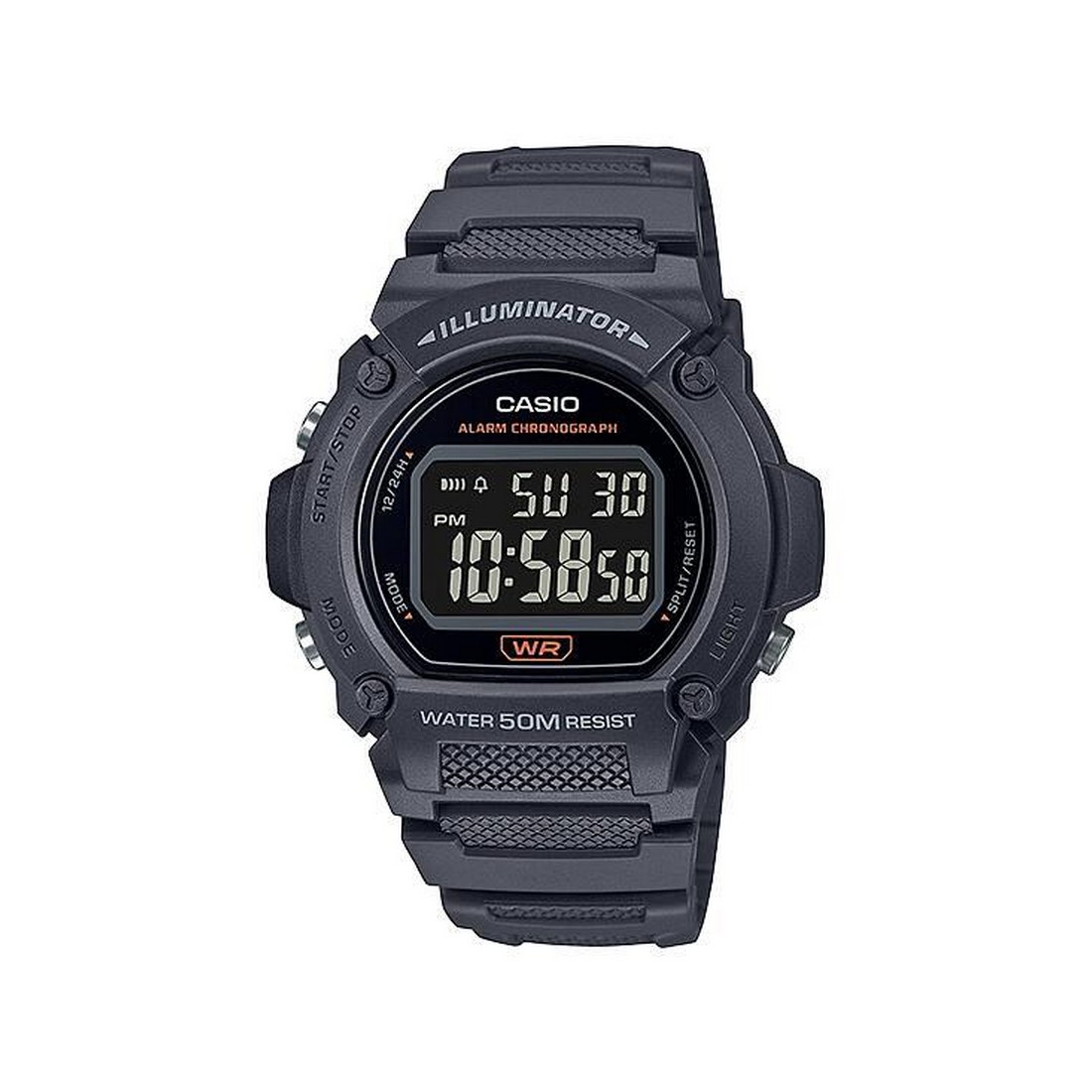 Đồng Hồ Casio W-219H-8Bv Nam Đen