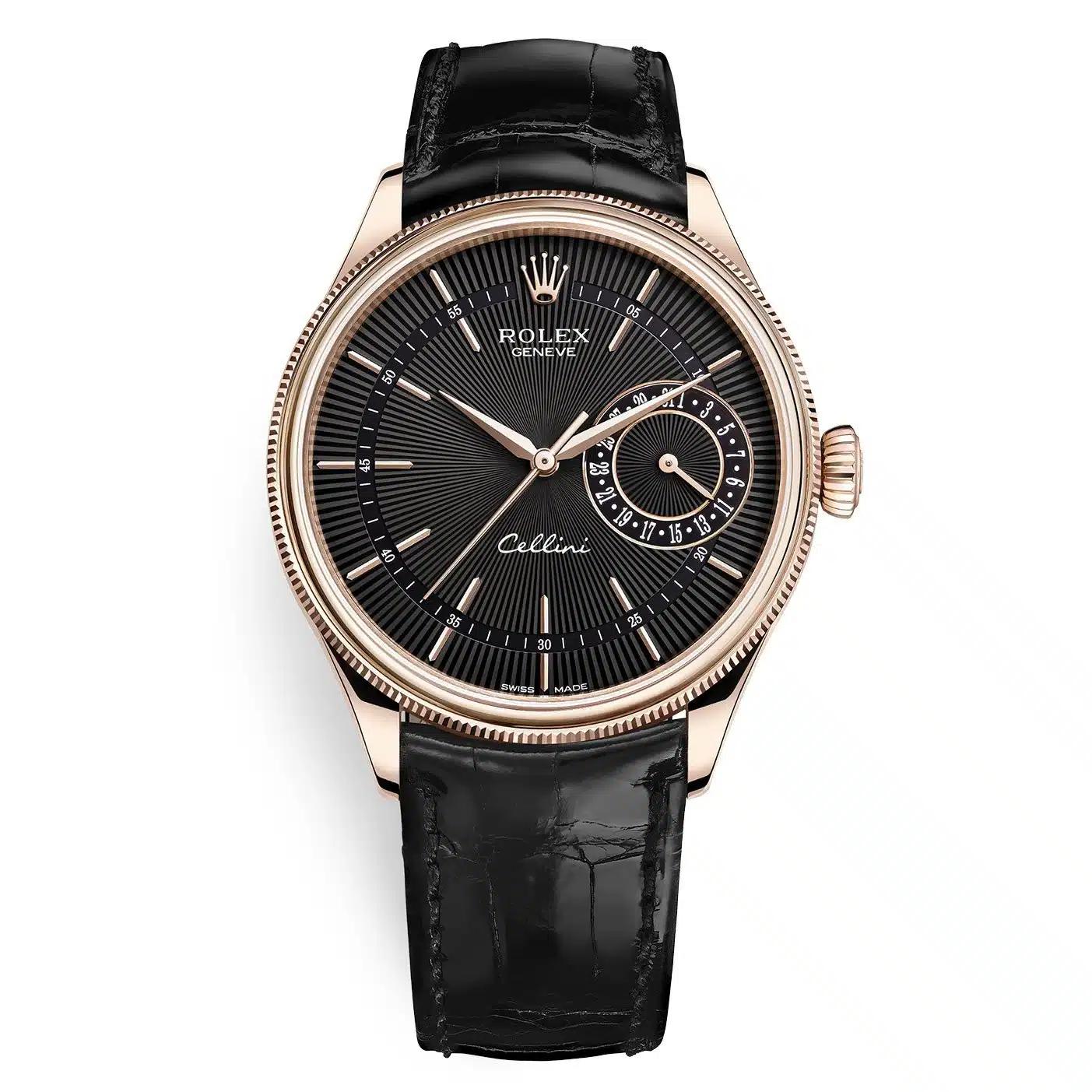 Đồng Hồ  Rolex Cellini Date 50515 39mm Nam Đen Vàng