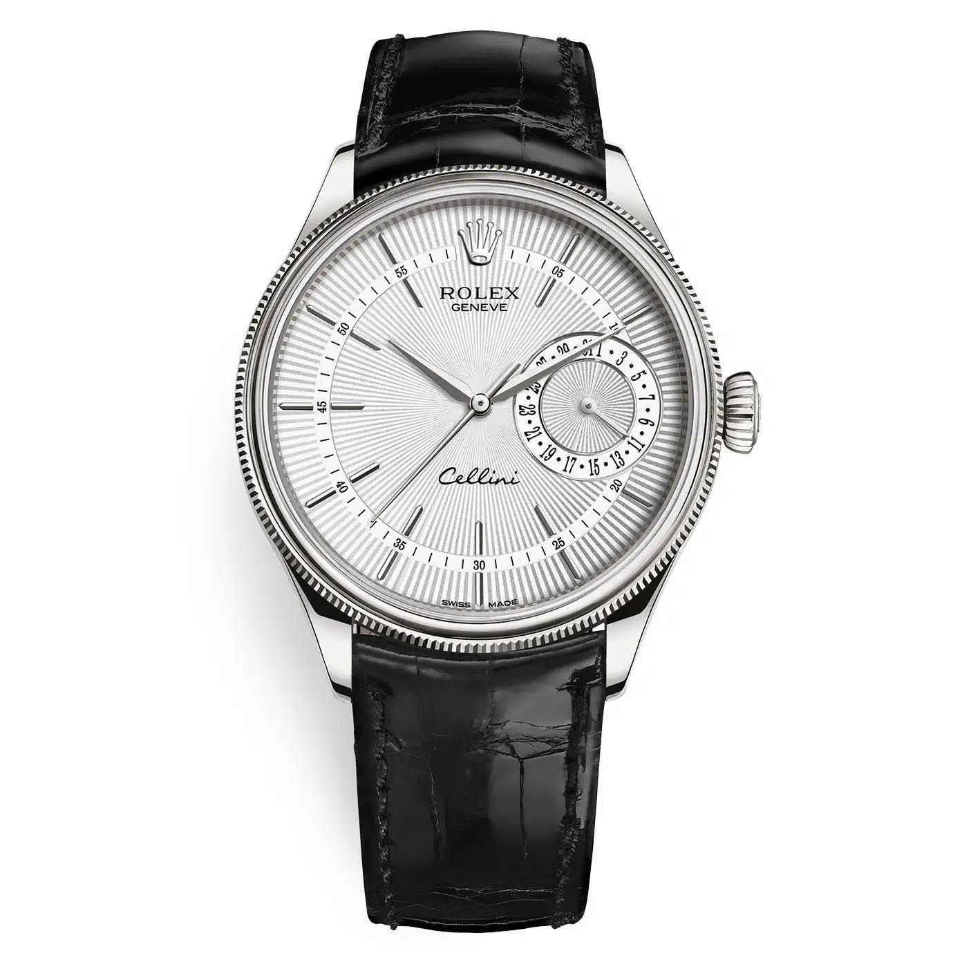 Đồng Hồ Rolex Cellini Date 50519 Nam Xám Đen