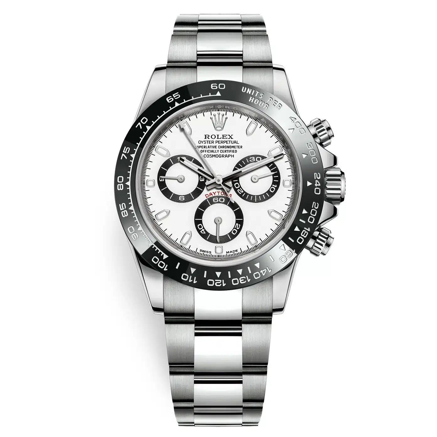 Đồng Hồ Rolex Cosmograph Daytona Panda 116500LN 40mm Nam Trắng Đen Xám