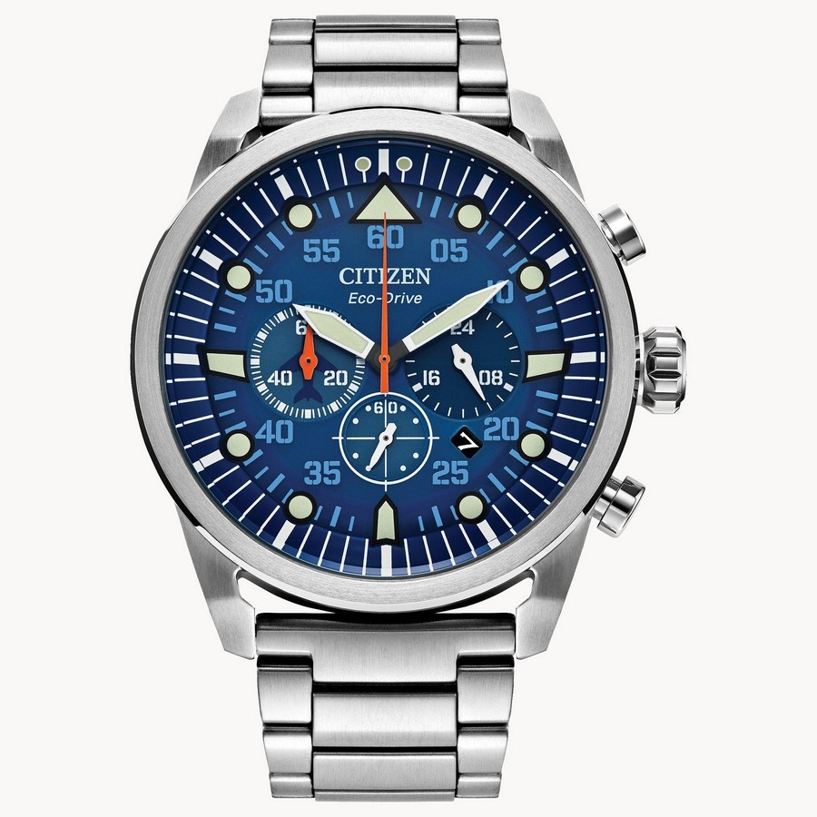 Đồng Hồ Citizen Avion Nam Xanh Xám