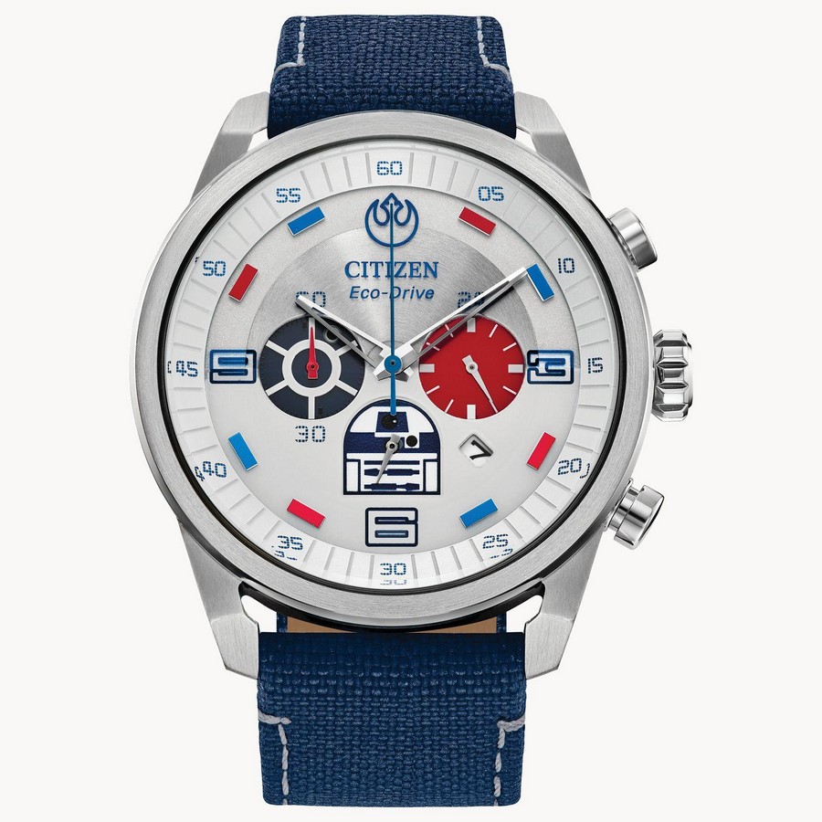 Đồng Hồ Citizen R2-D2 Nam Trắng Xanh