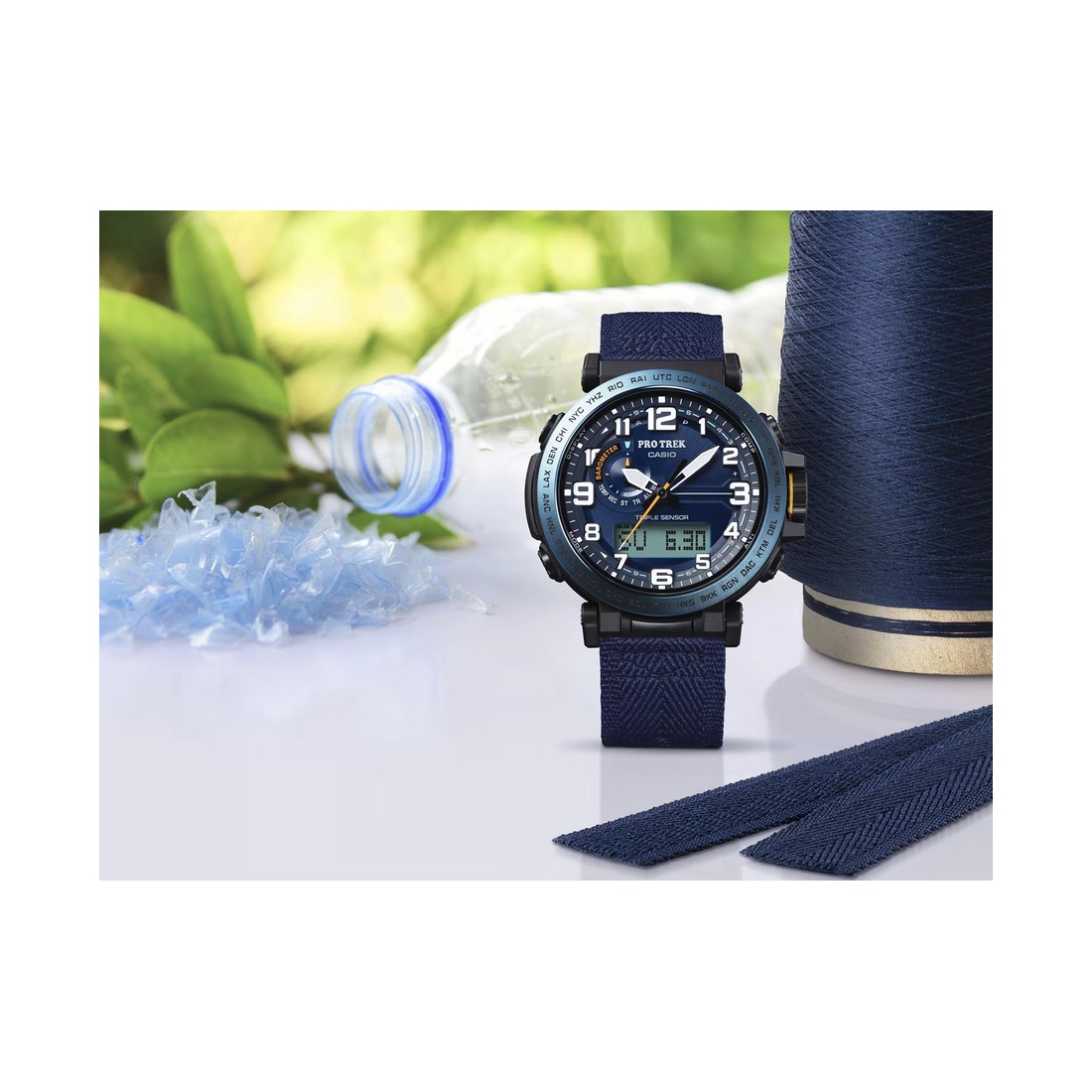 Đồng Hồ Casio Prg-601Yb-2 Nam Xanh Đen