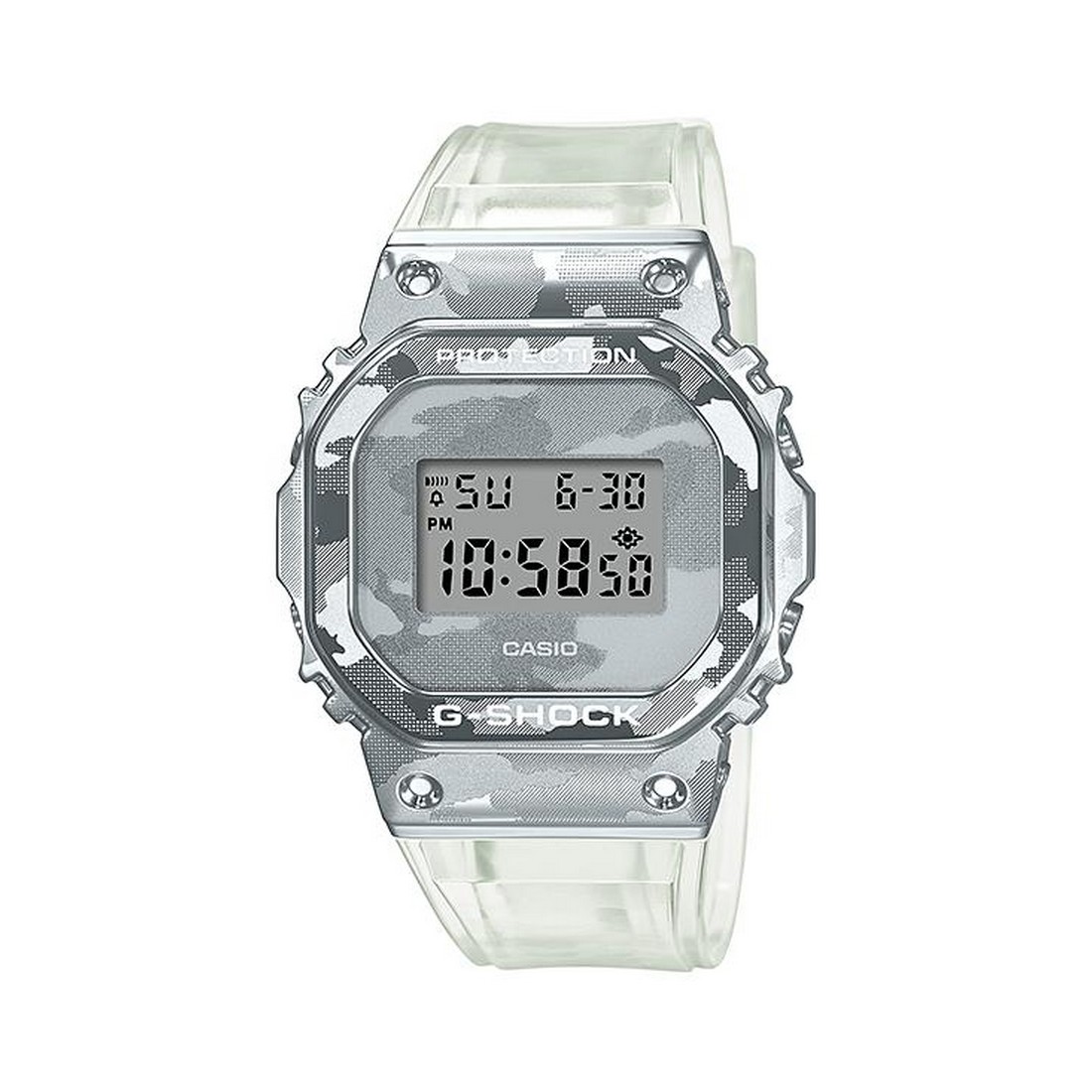 Đồng Hồ Casio Gm-5600Scm-1 Nam Xám Trong Suốt