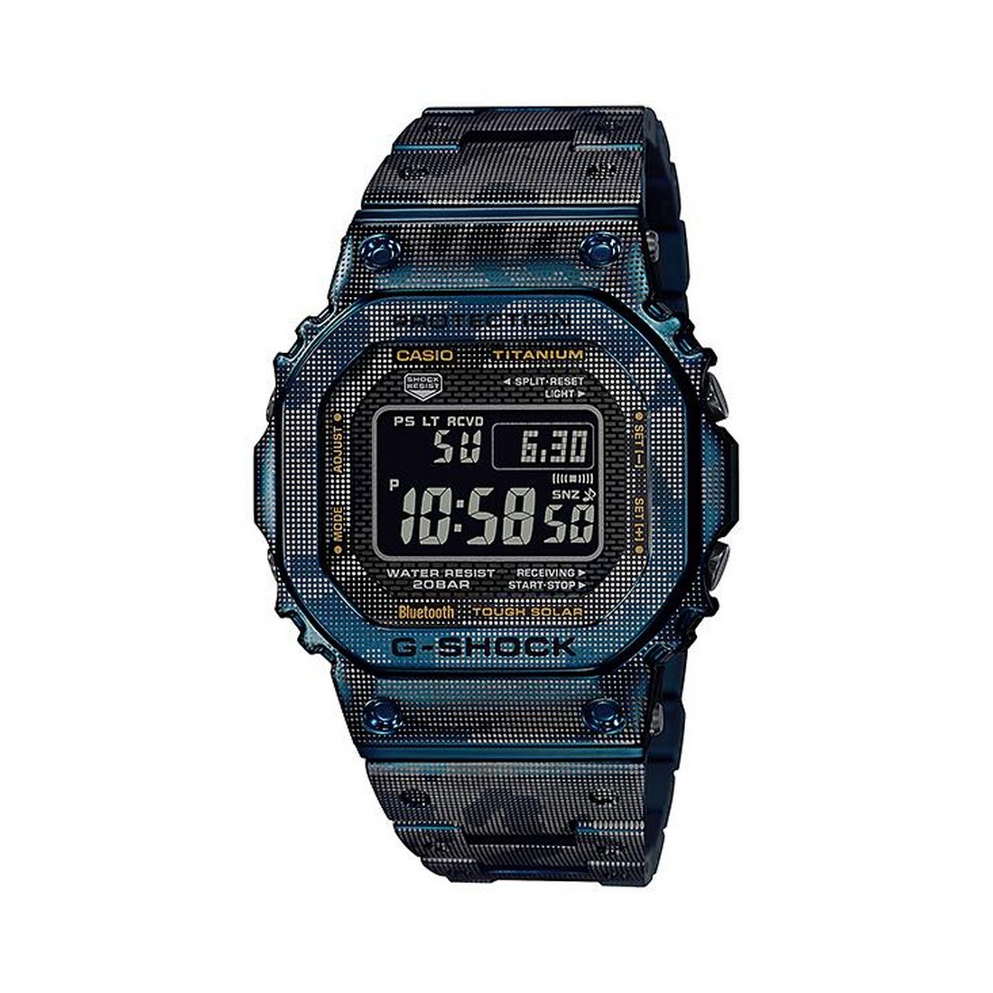 Đồng Hồ Casio Gmw-B5000Tcf-2 Nam Đen Xanh