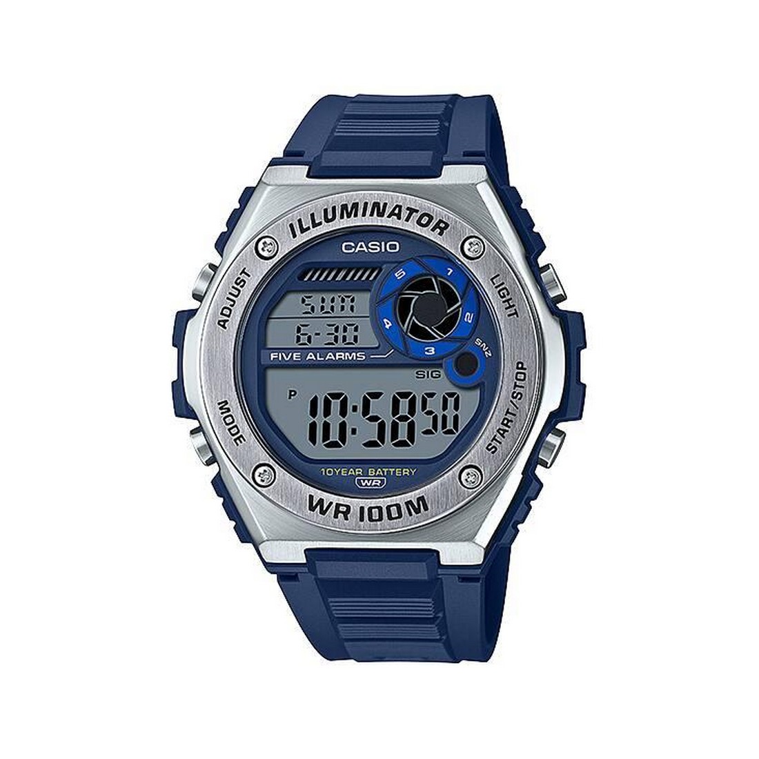 Đồng Hồ Casio Mwd-100H-2Av Nam Xanh Xám