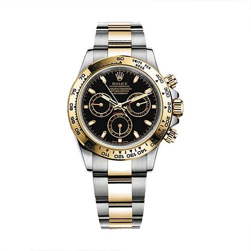 Đồng Hồ Rolex Cosmograph Daytona 116503 Index 40mm Nam Đen Vàng Xám