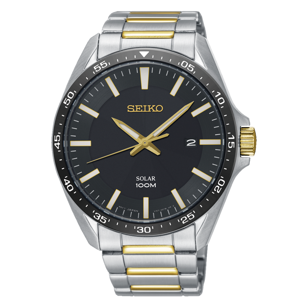 Đồng Hồ Seiko SNE485 Nam Đen Xám