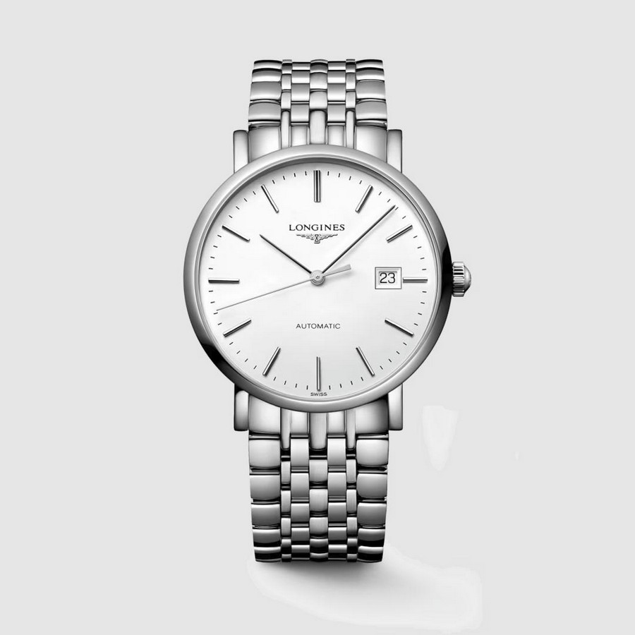 Đồng Hồ Longines The Longines Elegant Collection Nam 39mm Xám Trắng