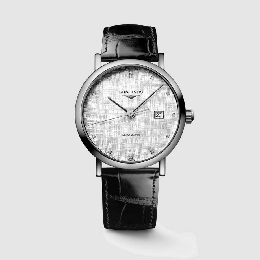 Đồng Hồ Longines The Longines Elegant Collection Nam 39mm Xám Đen