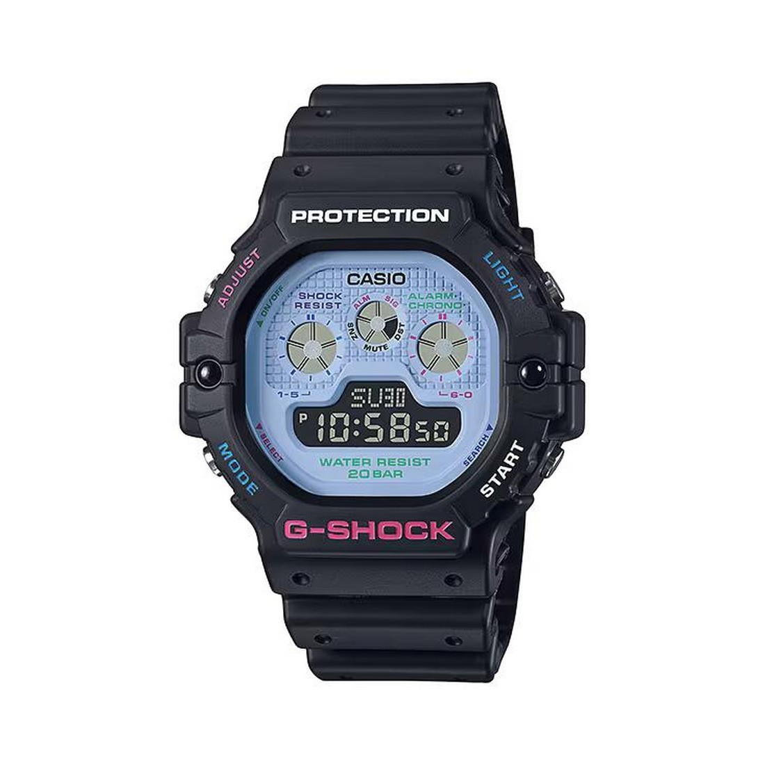 Đồng Hồ Casio Dw-5900Dn-1 Nam Đen Xanh