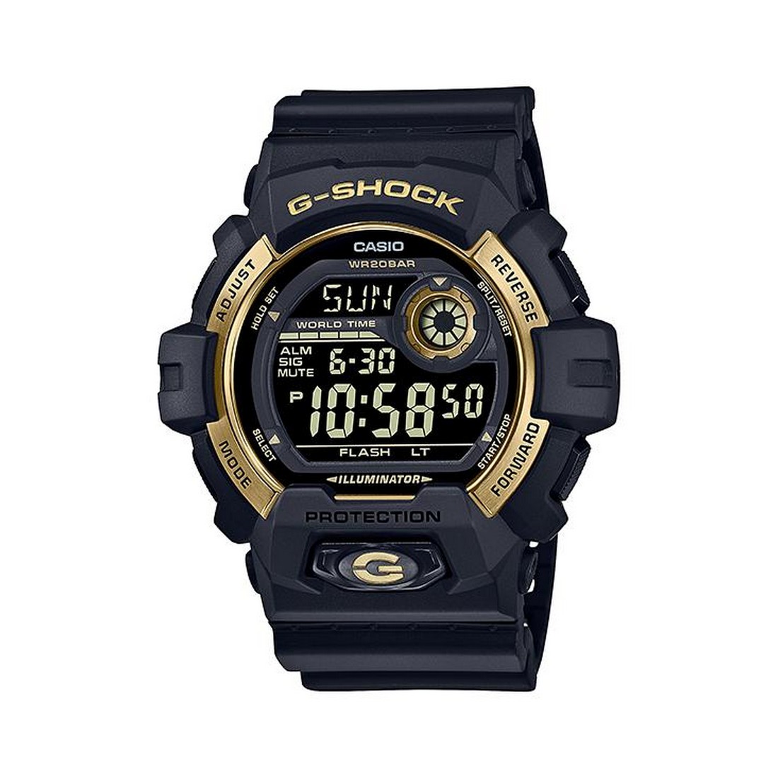 Đồng Hồ Casio G-8900Gb-1 Nam Đen Vàng