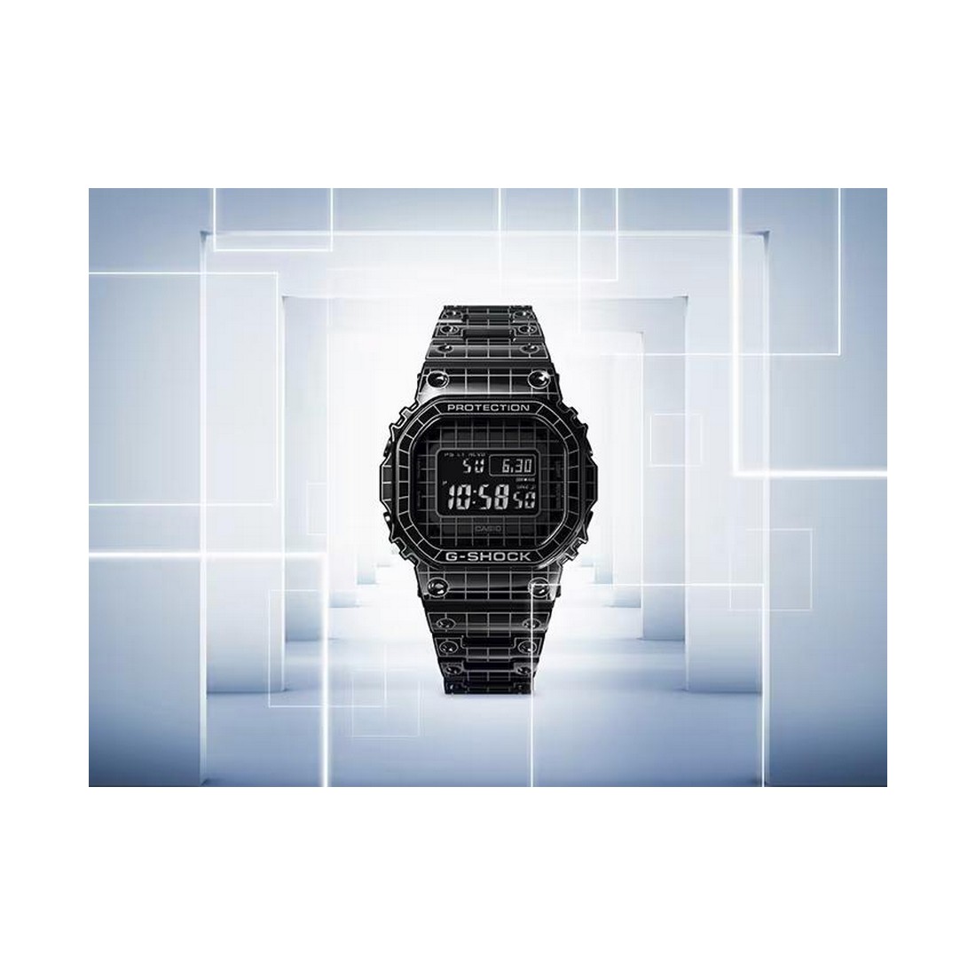 Đồng Hồ Casio Gmw-B5000Cs-1 Nam Đen Trắng