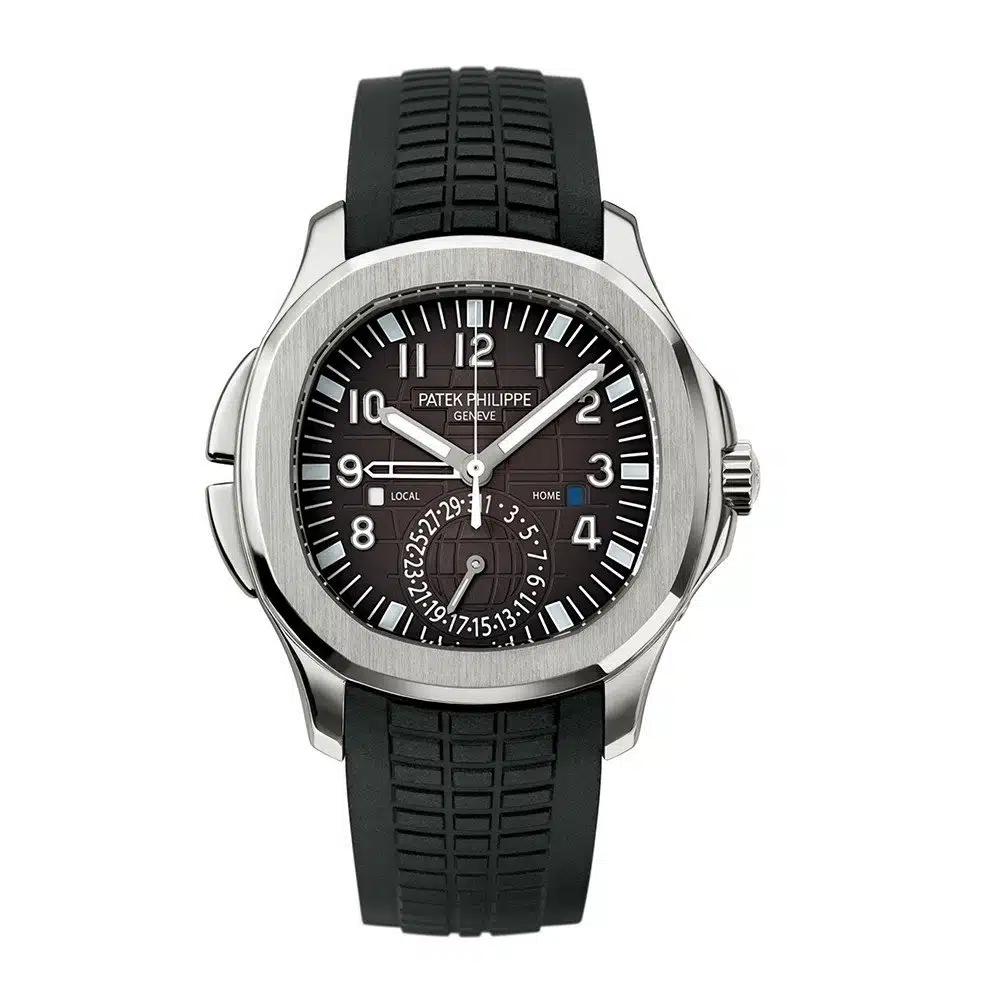 Đồng Hồ Patek Philippe Aquanaut Dual Time 5164A-001 40.8mm Nam Đen Xám