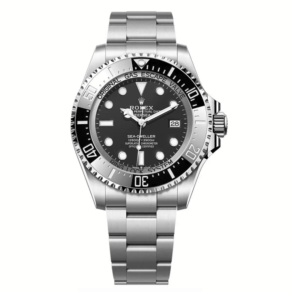 Đồng Hồ Rolex Deepsea 136660 44mm Nam Đen Bạc