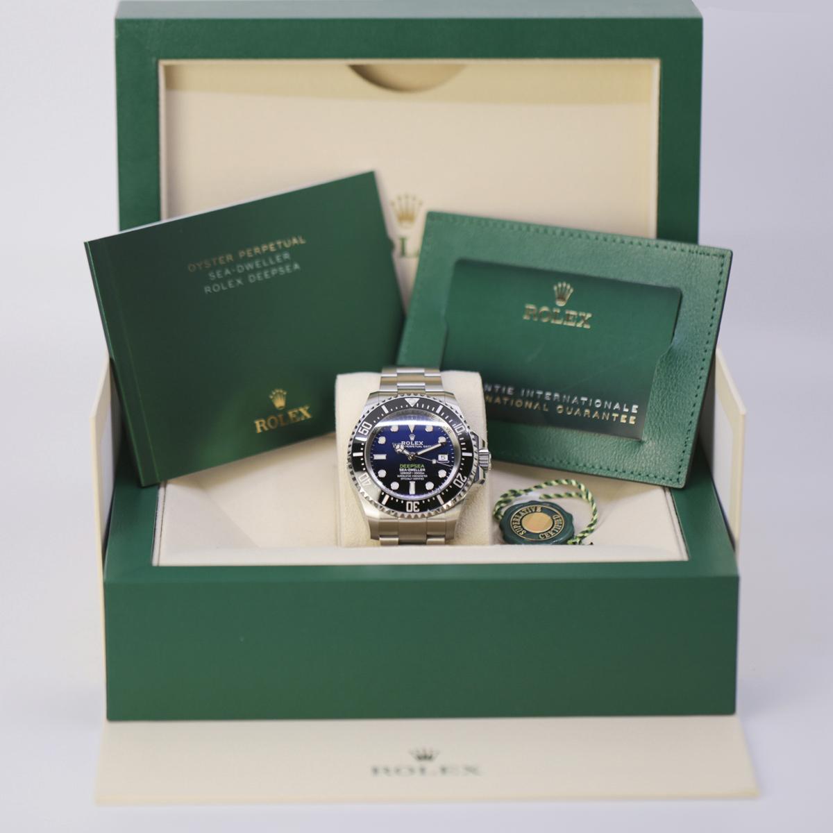 Đồng Hồ Rolex Deepsea 136660 44mm Nam Xanh Bạc