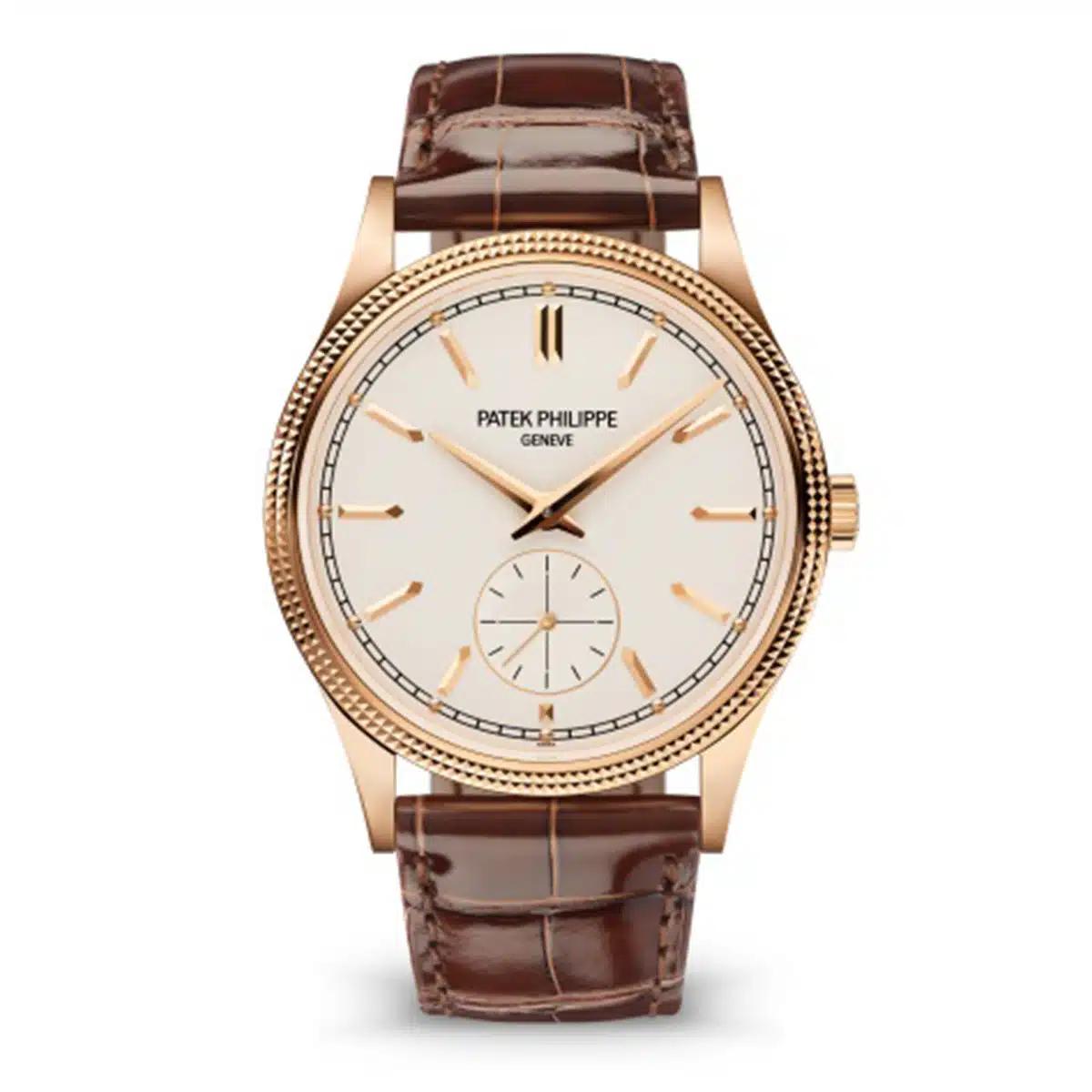 Đồng Hồ Patek Philippe Calatrava 6119R-001 39mm Nam Vàng Nâu