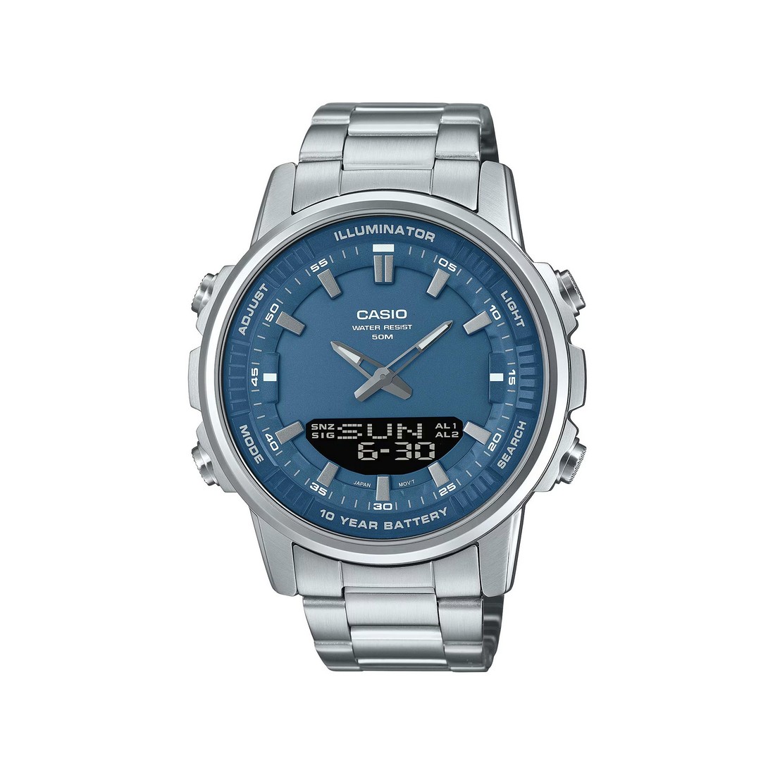 Đồng Hồ Casio Amw-880D-2A1V Nam Xanh Xám