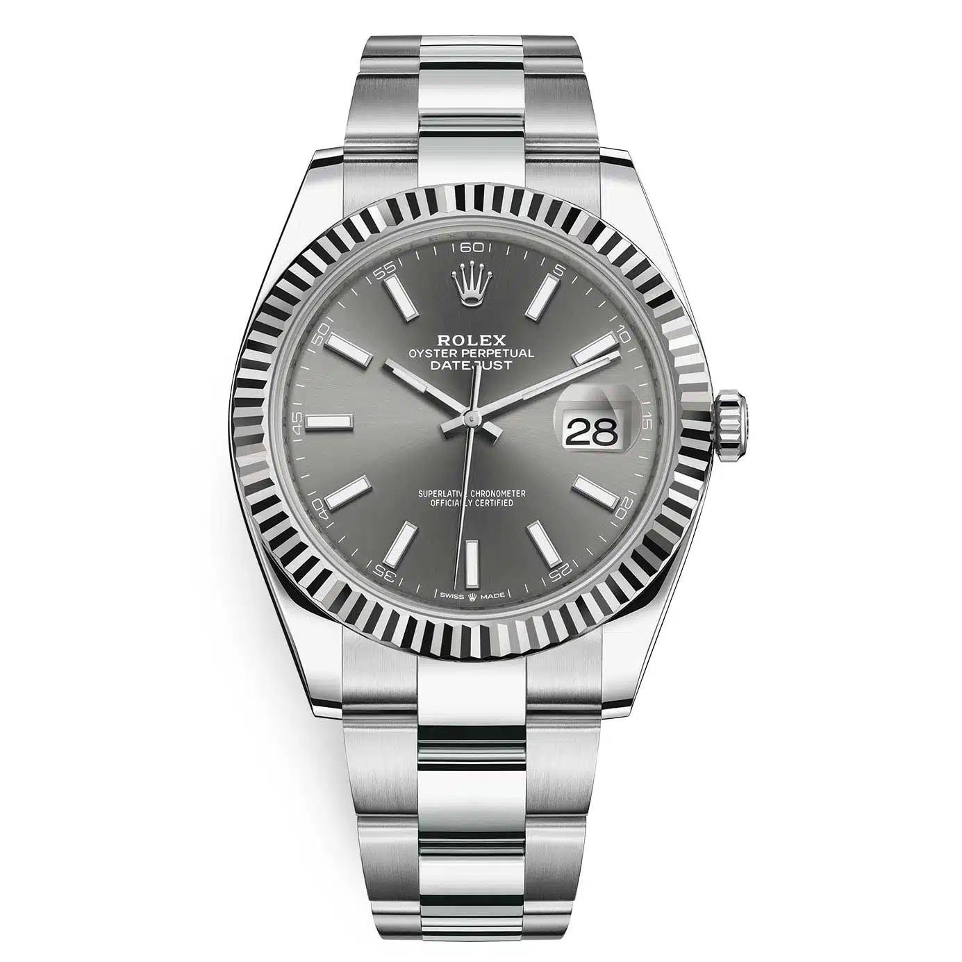 Đồng Hồ Rolex Datejust 126334 Index 41mm Nam Xám