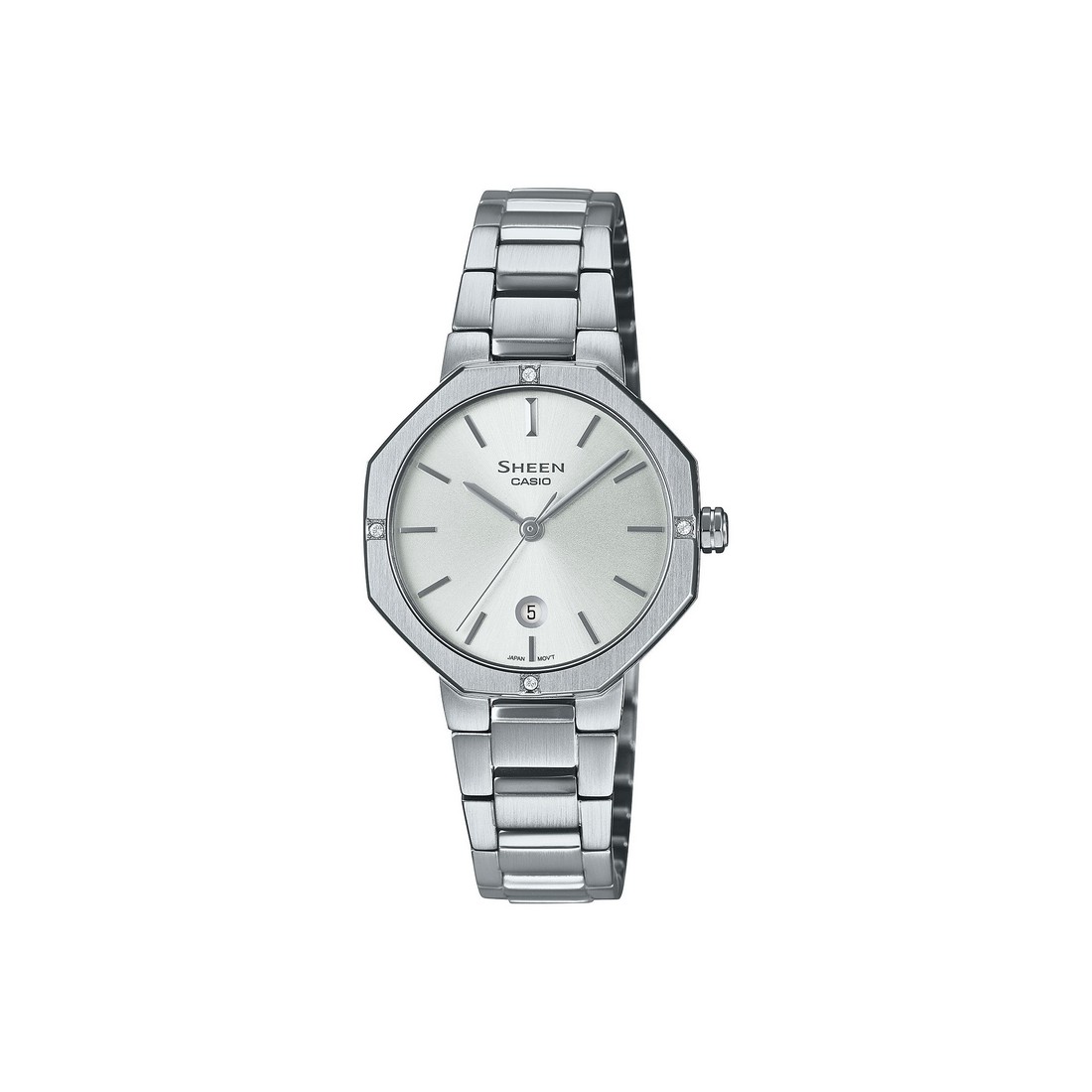 Đồng Hồ Casio She-4543D-7A Nữ Xám