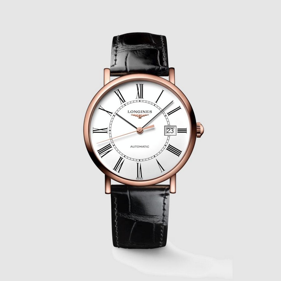 Đồng Hồ Longines The Longines Elegant Collection Nam 37mm Trắng Đen