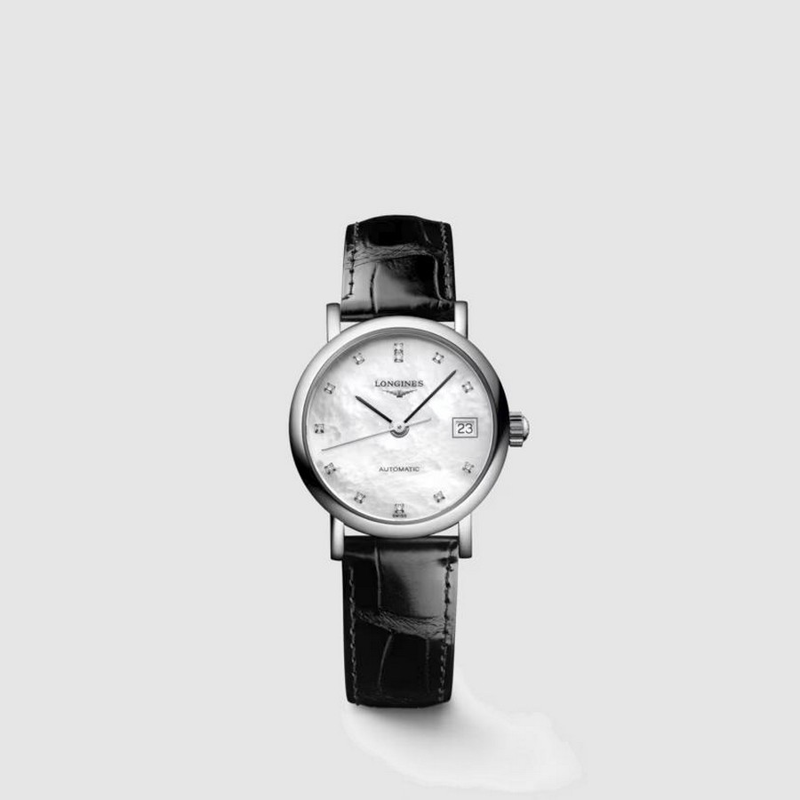 Đồng Hồ Longines The Longines Elegant Collection Nữ 25.5mm Xám Đen