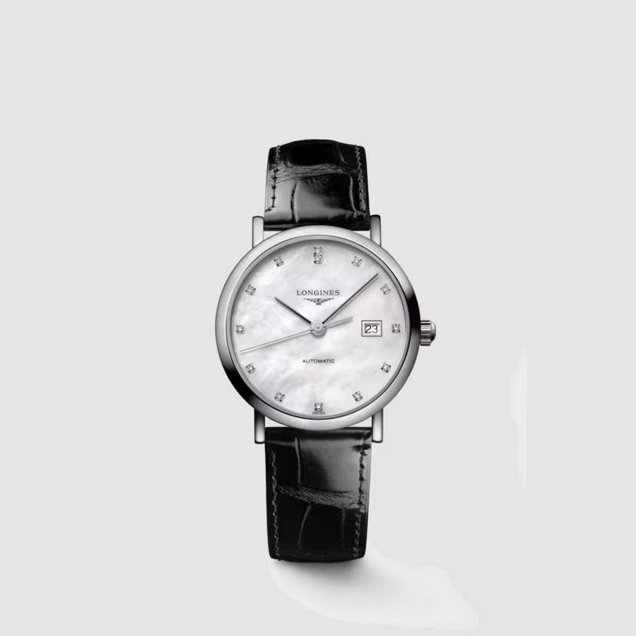 Đồng Hồ Longines The Longines Elegant Collection Nữ 29mm Đen Xám