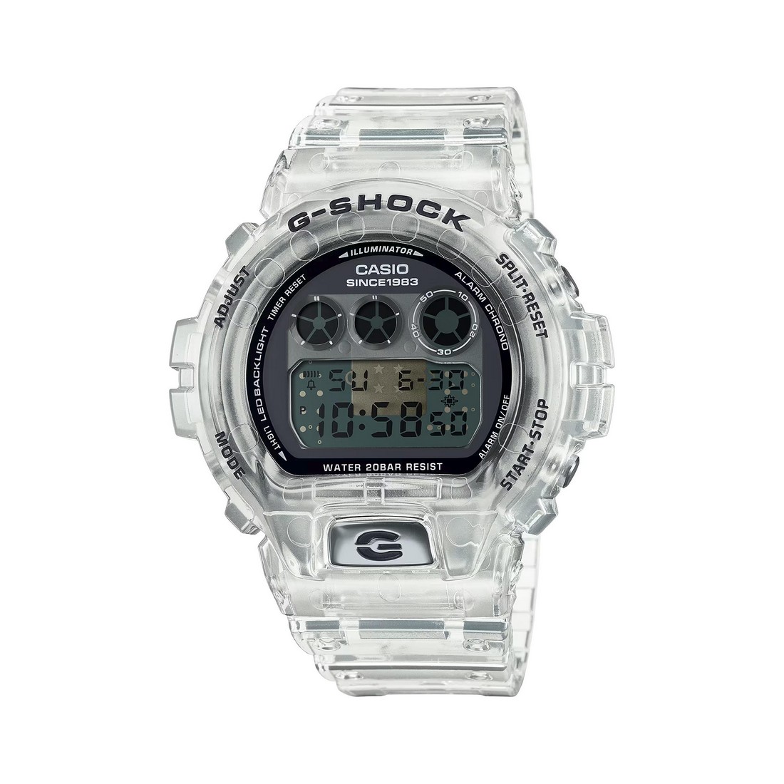 Đồng Hồ Casio Dw-6940Rx-7 Nam Đen Trong Suốt