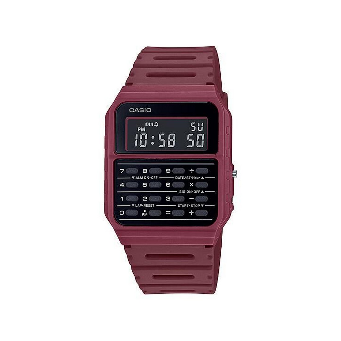 Đồng Hồ Casio Ca-53Wf-4B Nam Đỏ Đen