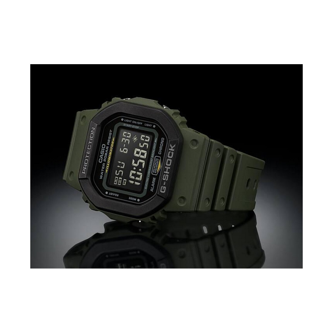 Đồng Hồ Casio Dw-5610Su-3 Nam Xanh Rêu Đen