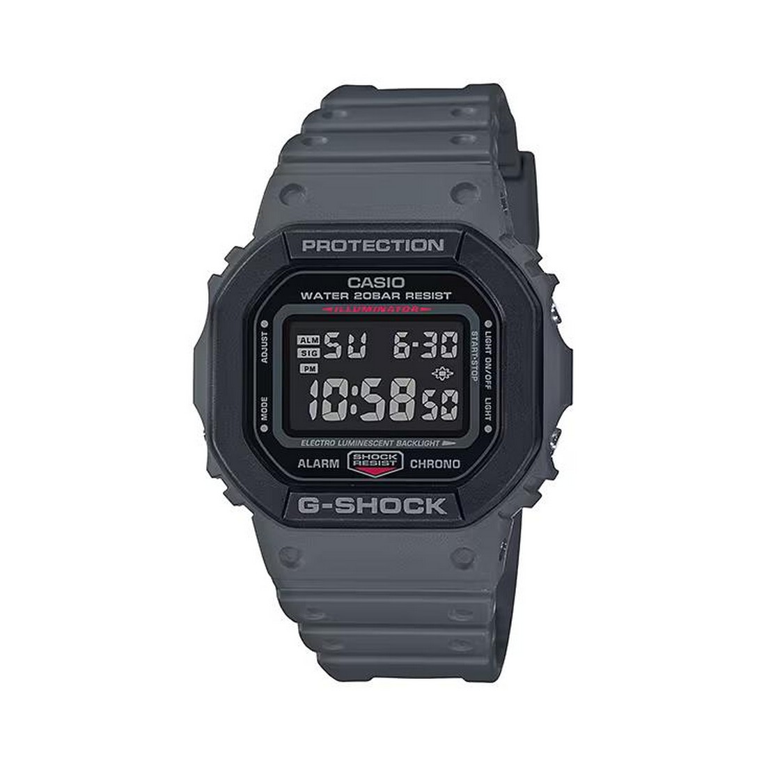 Đồng Hồ Casio Dw-5610Su-8 Nam Xám Đen