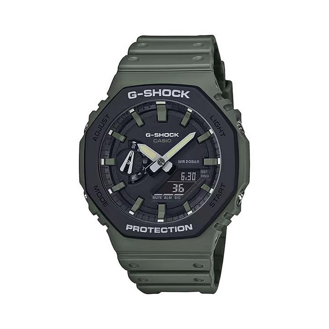 Đồng Hồ Casio Ga-2110Su-3A Nam Xanh Rêu Đen