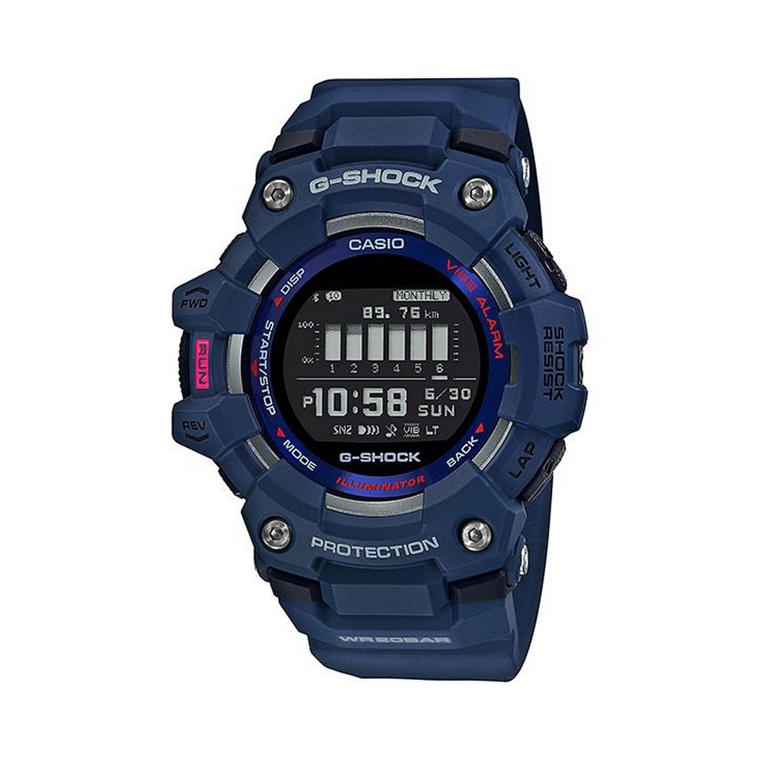 Đồng Hồ Casio Gbd-100-2 Nam Xanh Đen