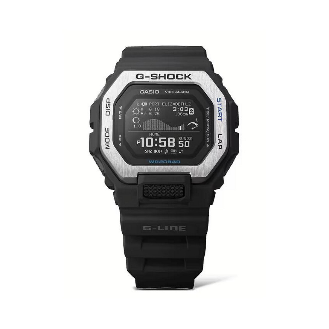 Đồng Hồ Casio Gbx-100-1 Nam Đen Xám