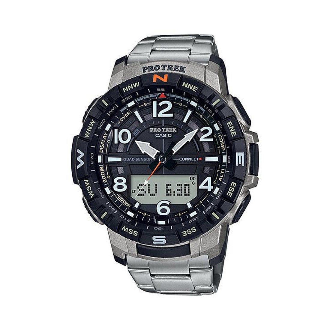 Đồng Hồ Casio Prt-B50T-7 Nam Đen Xám