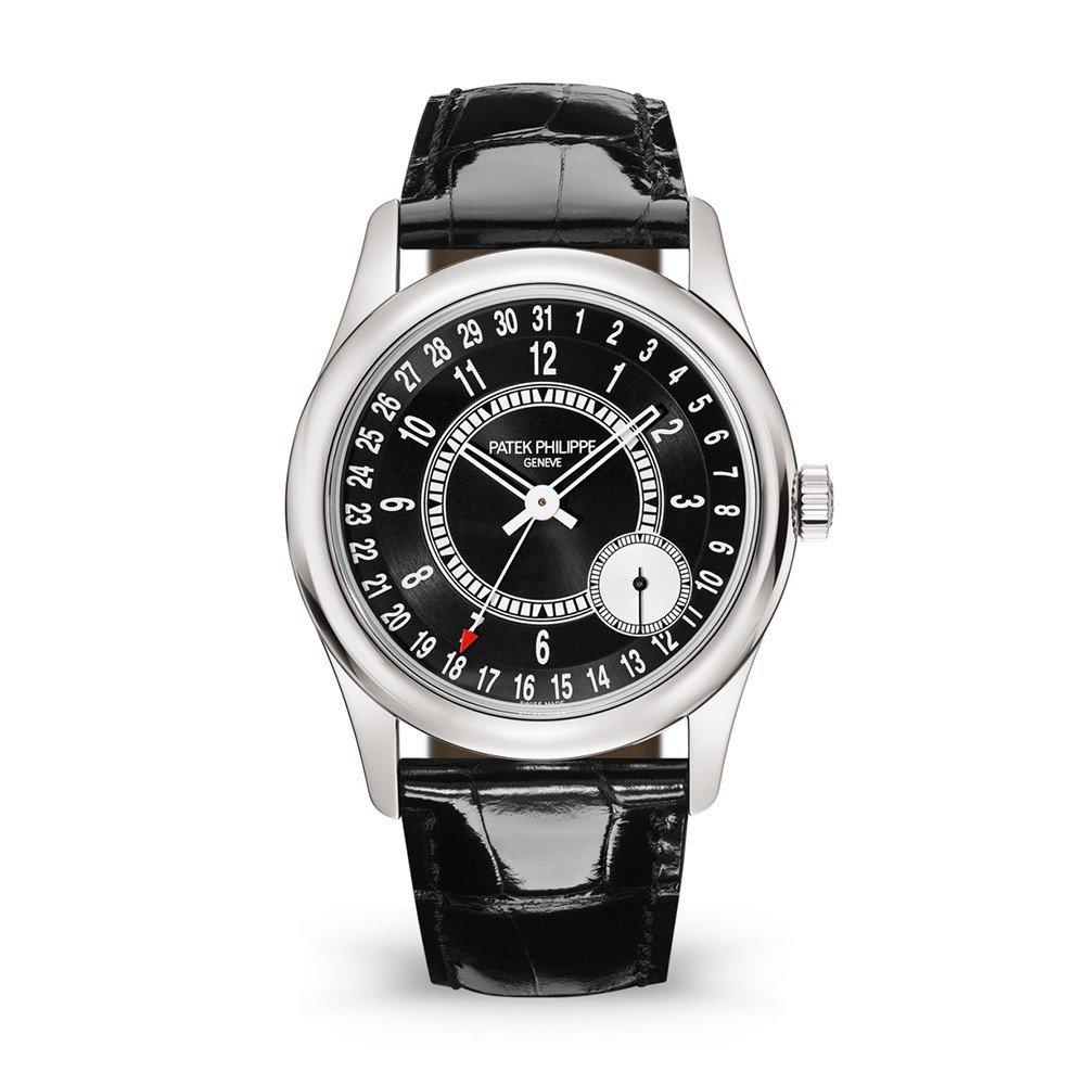 Đồng Hồ Patek Philippe Calatrava 6006G-001 39mm Nam Đen Xám