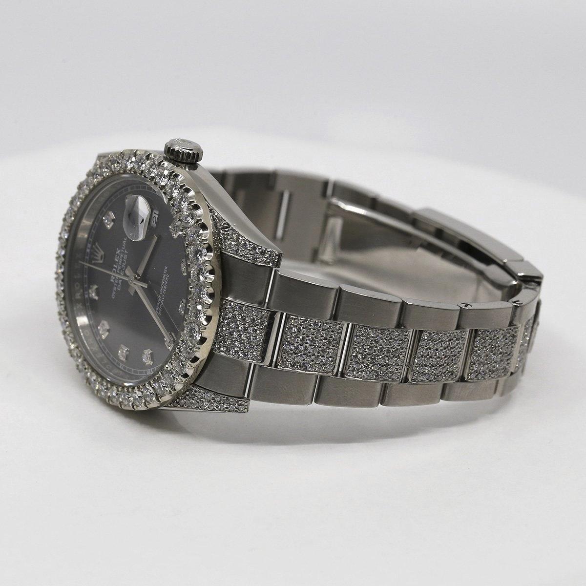 Đồng Hồ Rolex Datejust 126300 41mm Nam Xám