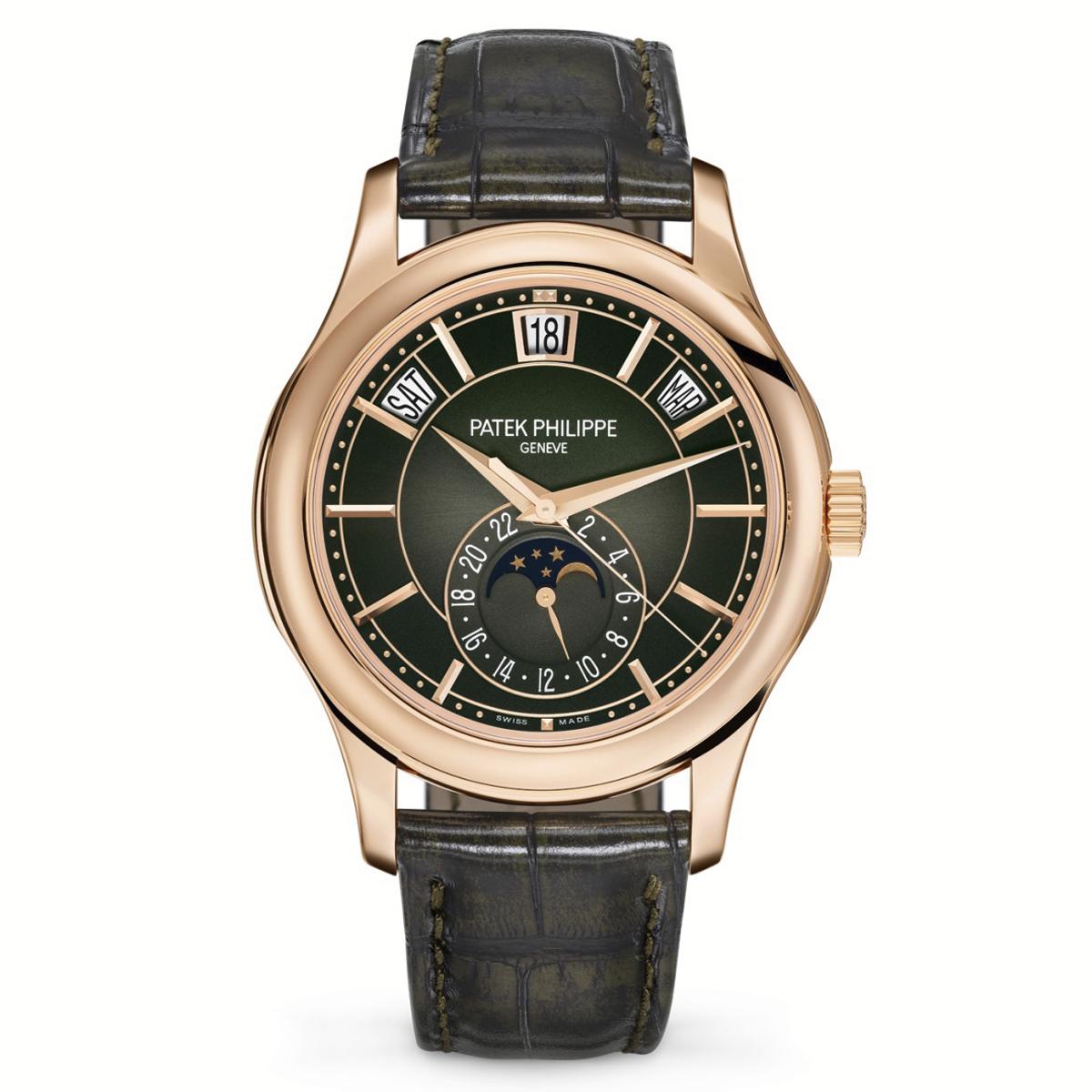 Đồng Hồ Patek Philippe Complications 5205R-011 40mm Nam Vàng Hồng Đen