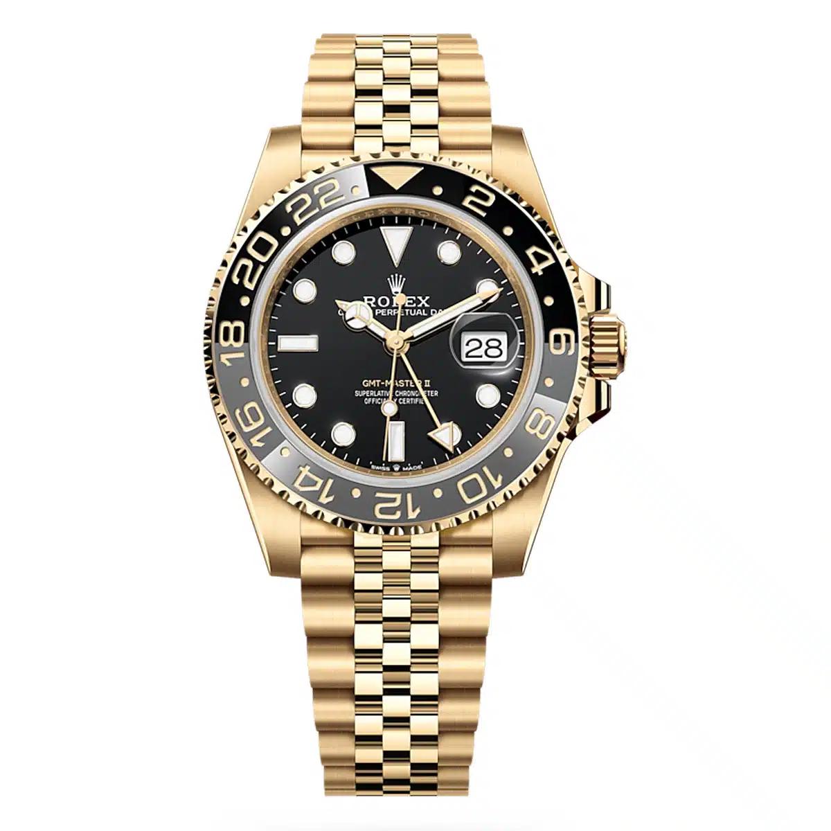 Đồng Hồ Rolex GMT-Master II 126718GRNR 40mm Nam Vàng Đen