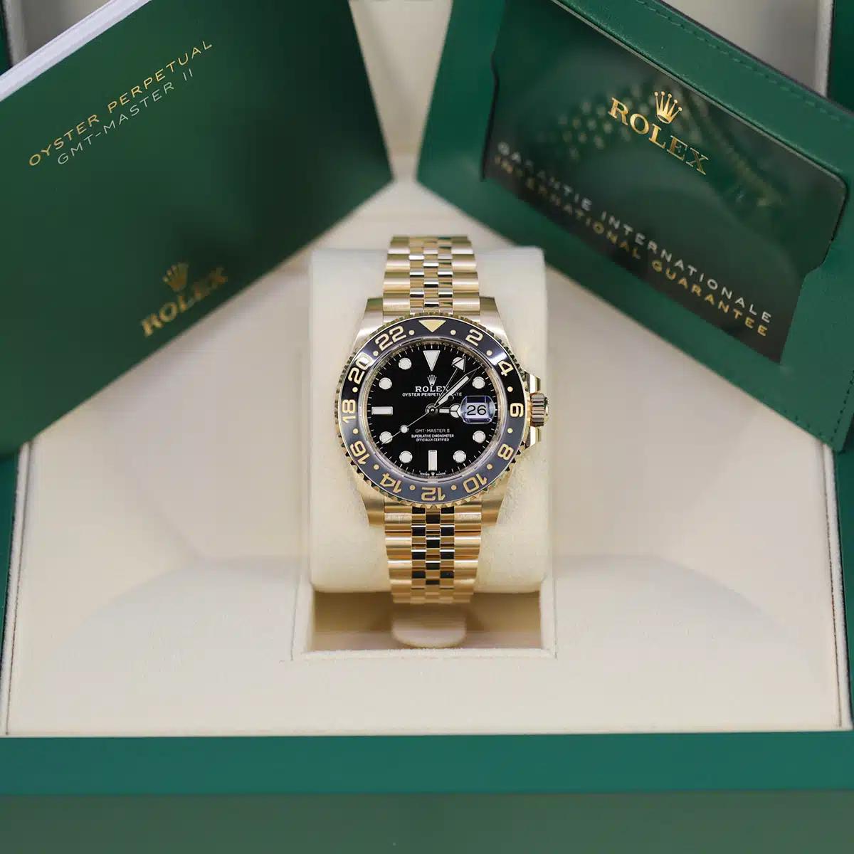 Đồng Hồ Rolex GMT-Master II 126718GRNR 40mm Nam Vàng Đen