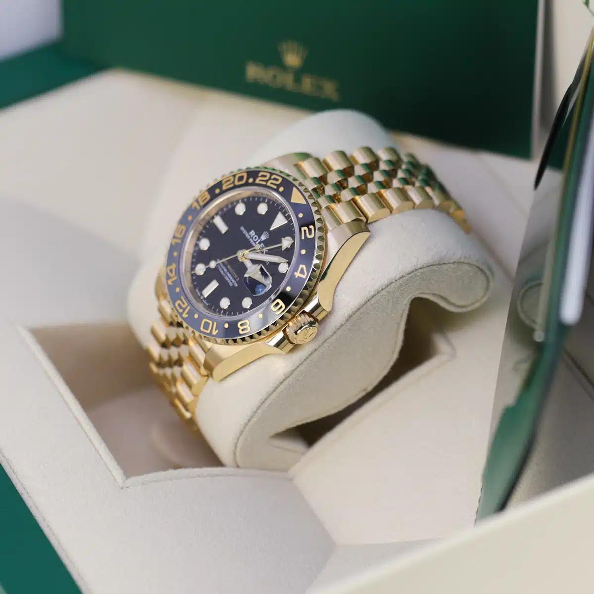 Đồng Hồ Rolex GMT-Master II 126718GRNR 40mm Nam Vàng Đen