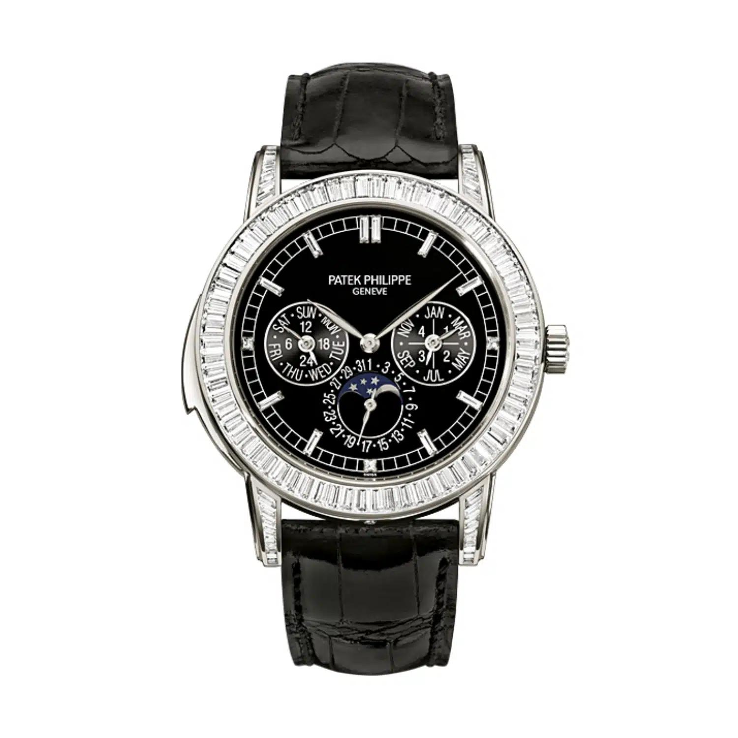 Đồng Hồ Patek Philippe Complications 5073P-001 42mm Nam Đen Trắng