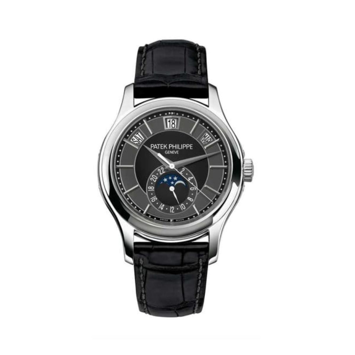 Đồng Hồ Patek Philippe Complications 5205G-010 40mm Nam Đen Xám