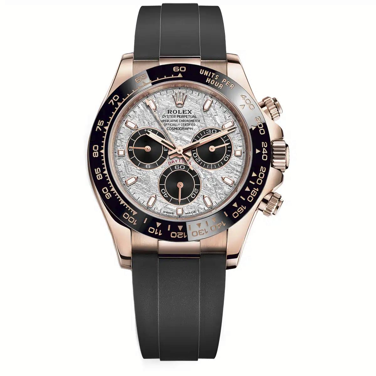 Đồng Hồ Rolex Cosmograph Daytona 116515Ln Meteorite Dial 40mm Nam Đen Vàng Hồng Xám