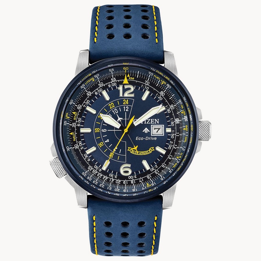 Đồng Hồ Citizen Promaster Nighthawk Nam Xanh Vàng