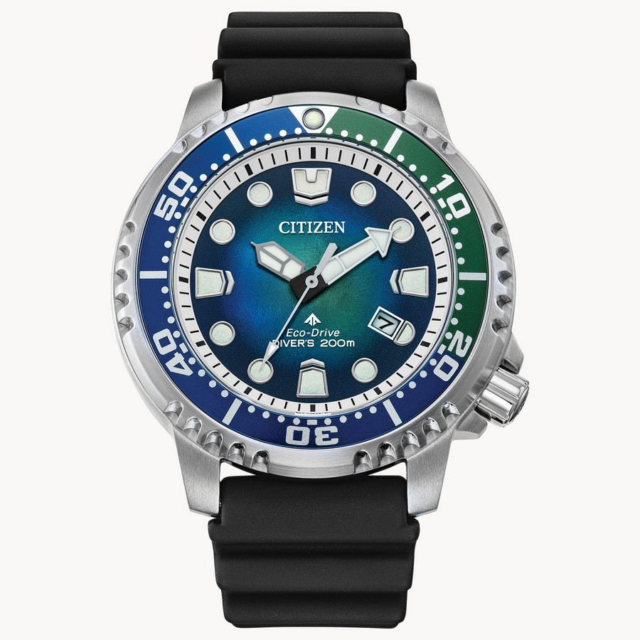 Đồng Hồ Citizen Promaster Dive Nam Xanh Xám Đen