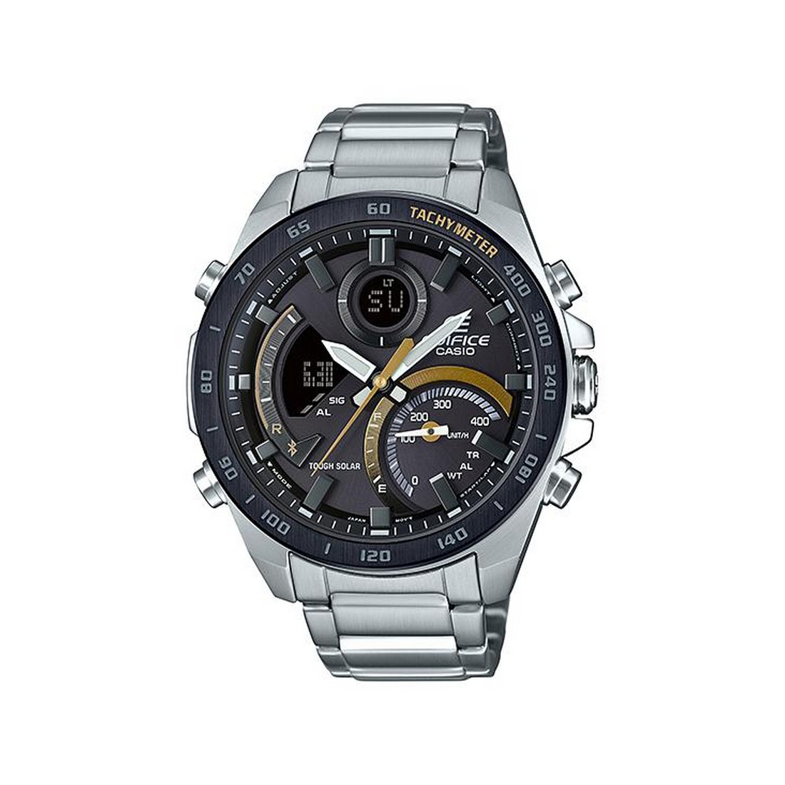 Đồng Hồ Casio Ecb-900Db-1C Nam Đen Xám