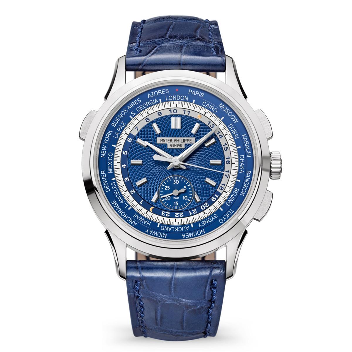 Đồng Hồ Patek Philippe Complications 5930G-001 39.5mm Nam Xanh Xám